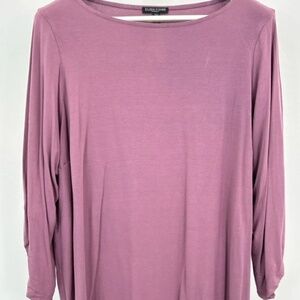 EILEEN FISHER WOMEN SIZE 2X MAUVE TOP